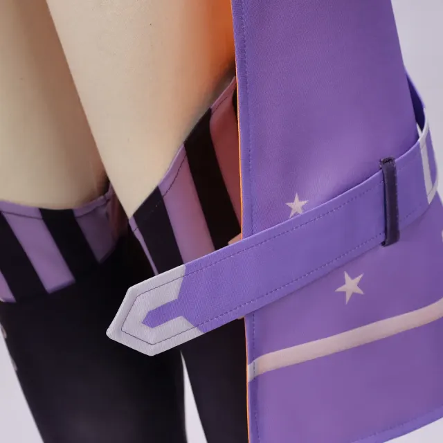 Purple Cat Woman Cosplay Performance Costume for Adults and Kids detail 7