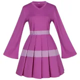 Pleated Dress - Purple