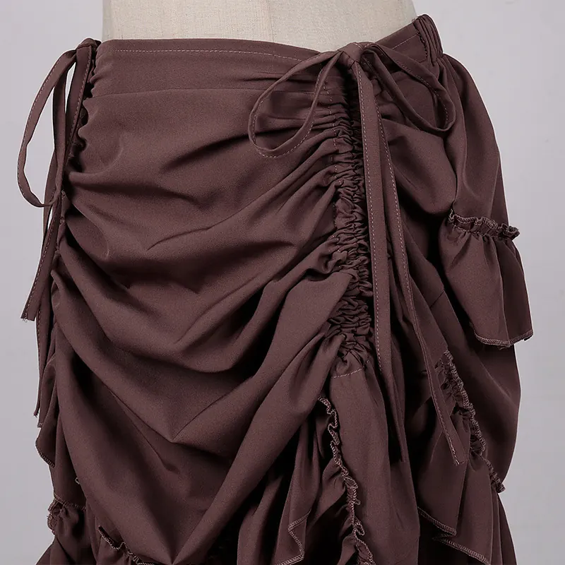 Renaissance Drawstring Pirate Skirt for Halloween Cosplay detail 19