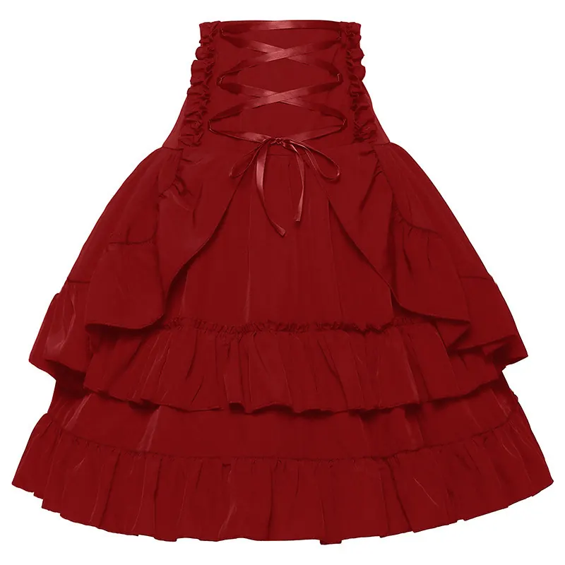 Renaissance Drawstring Pirate Skirt for Halloween Cosplay detail 26