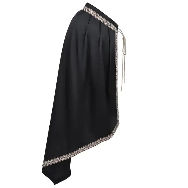 Renaissance Half-Shoulder Cape for LARP Cosplay and Halloween detail 3