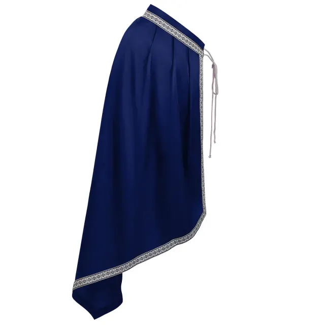 Renaissance Half-Shoulder Cape for LARP Cosplay and Halloween detail 23