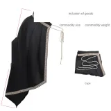 Half-Shoulder Cape - Black
