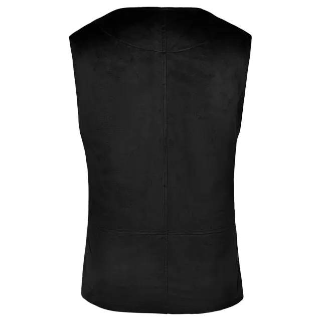 Renaissance Pirate Suede Vest for Halloween Viking Cosplay detail 7