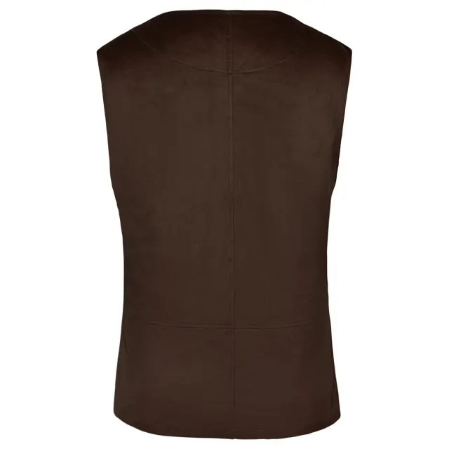 Renaissance Pirate Suede Vest for Halloween Viking Cosplay detail 12