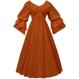 Renaissance Dress - Brown