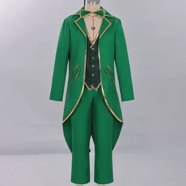 St. Patrick's Irish Elf Gothic Vintage Coat Cosplay Costume detail 1