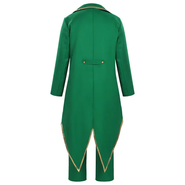 St. Patrick's Irish Elf Gothic Vintage Coat Cosplay Costume detail 3