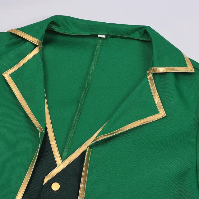 St. Patrick's Irish Elf Gothic Vintage Coat Cosplay Costume detail 8
