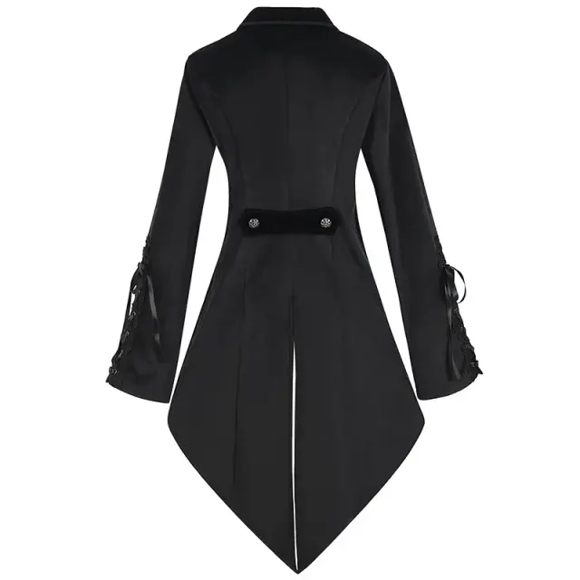 Steampunk Gothic Lace Tailcoat Halloween Cosplay Jacket for Women detail 2