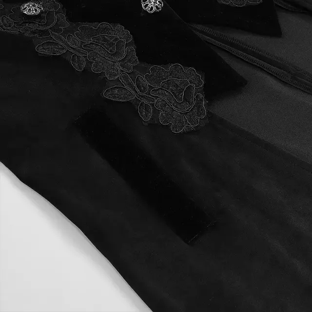 Steampunk Gothic Lace Tailcoat Halloween Cosplay Jacket for Women detail 5