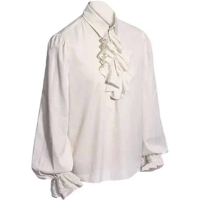 Steampunk Gothic Victorian Long Coat and Renaissance Shirt Costume detail 18