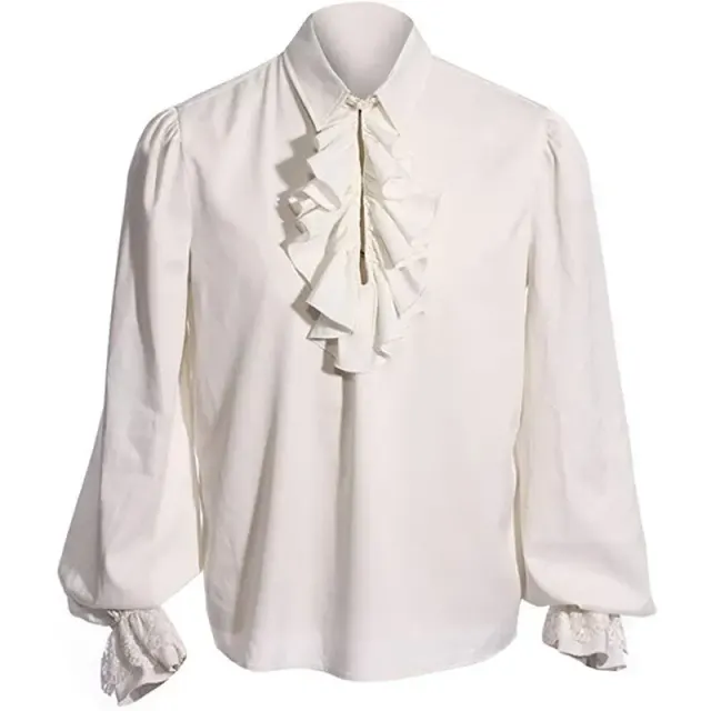 Steampunk Gothic Victorian Long Coat and Renaissance Shirt Costume detail 19