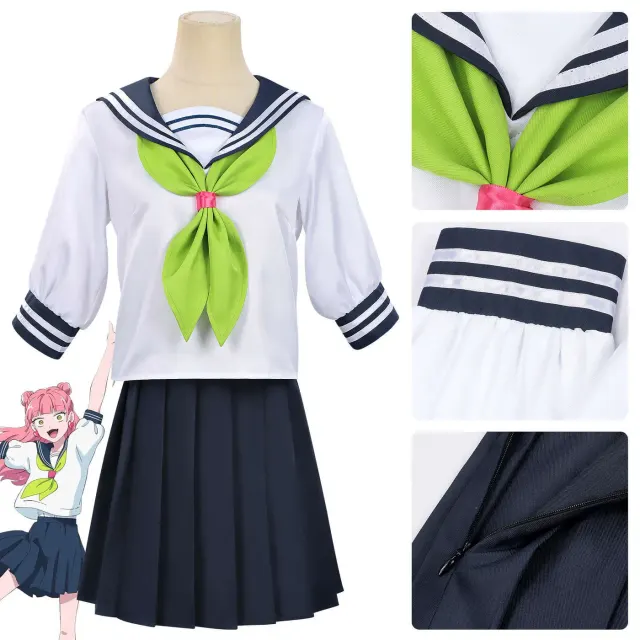 Main image of the Suzuki JK sailor-style school uniform cosplay full set in the available in-stock style.