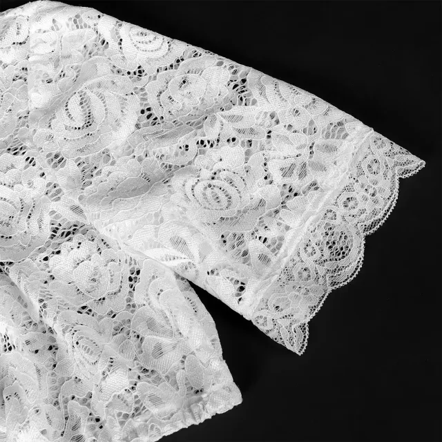 Traditional Bavarian Oktoberfest Corset Costume in White detail 16