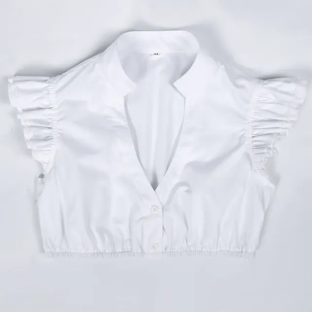 Traditional Bavarian Oktoberfest Corset Costume in White detail 20