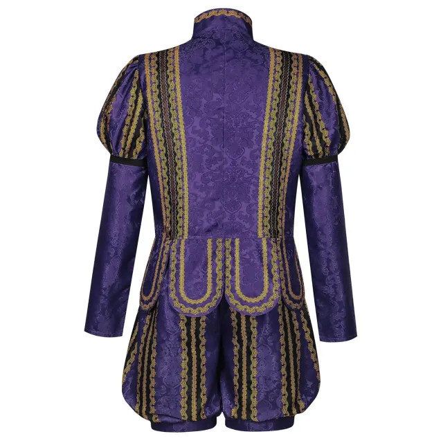 Adult & Kids Tudor Court Jacquard Cosplay Costume Set detail 3