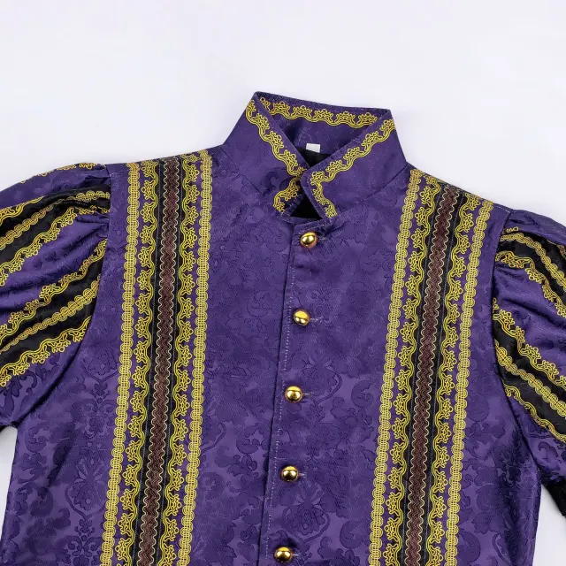 Adult & Kids Tudor Court Jacquard Cosplay Costume Set detail 4