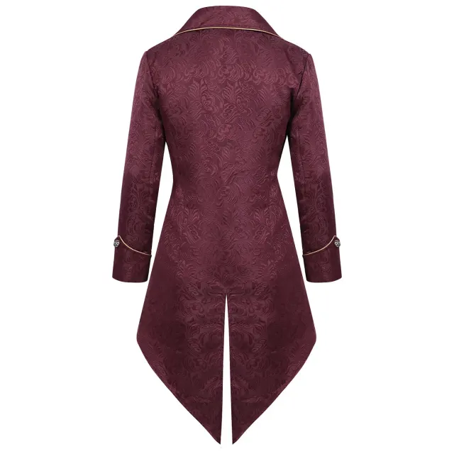 Unisex Christmas Medieval Punk Bow-Tie Tailcoat Costume detail 2