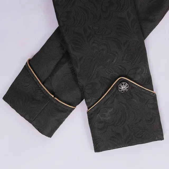 Unisex Christmas Medieval Punk Bow-Tie Tailcoat Costume detail 11