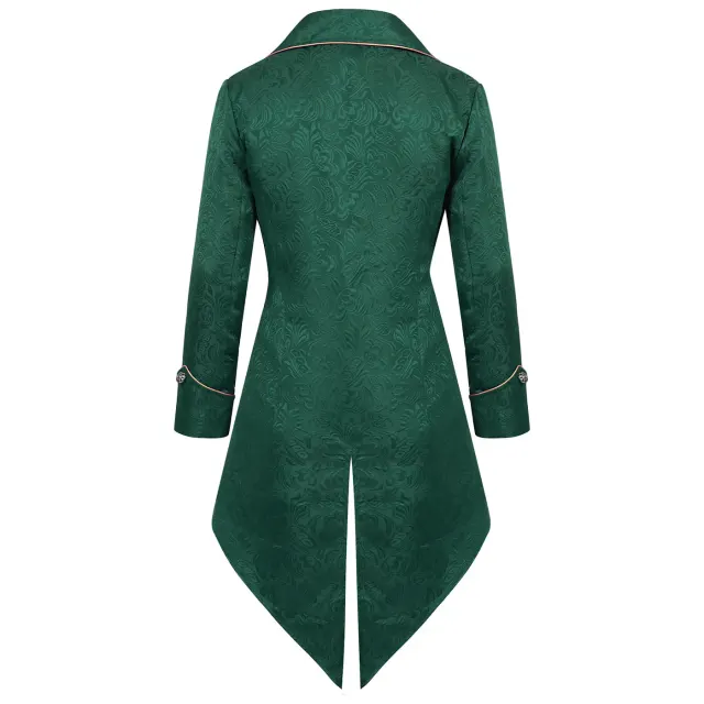 Unisex Christmas Medieval Punk Bow-Tie Tailcoat Costume detail 18