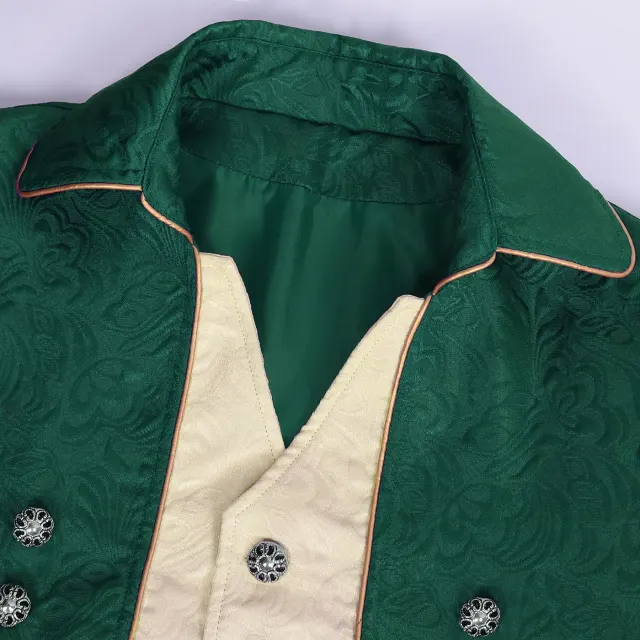 Unisex Christmas Medieval Punk Bow-Tie Tailcoat Costume detail 19