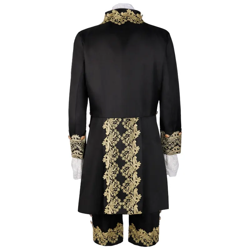 Unisex Embroidered Prince Cosplay Costume 3-Piece Halloween Set detail 4