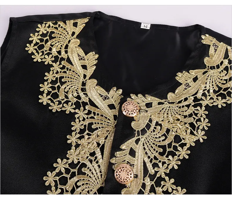 Unisex Embroidered Prince Cosplay Costume 3-Piece Halloween Set detail 5