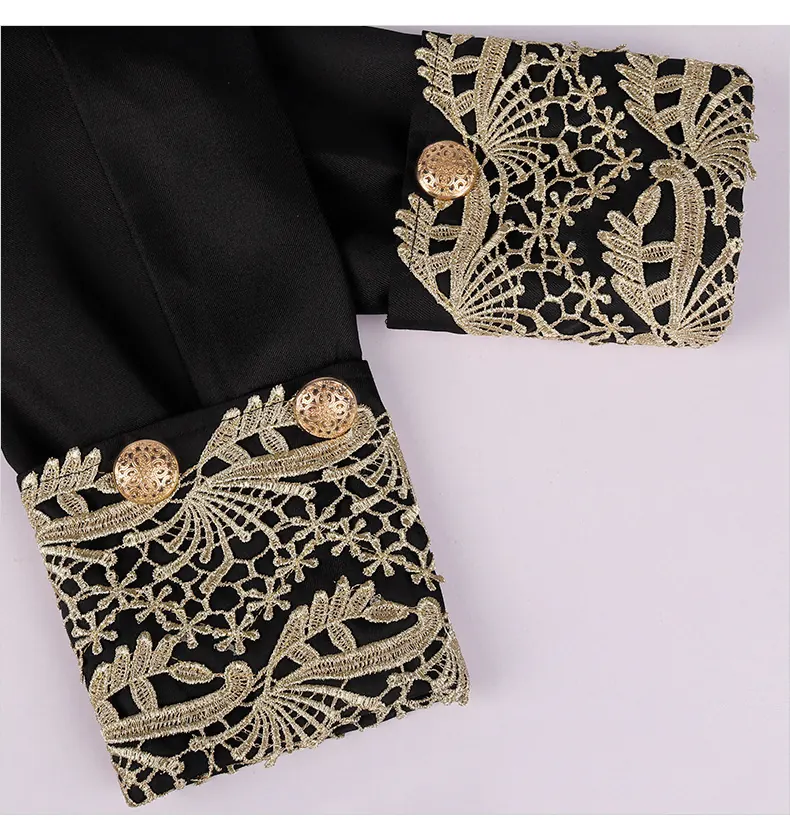 Unisex Embroidered Prince Cosplay Costume 3-Piece Halloween Set detail 8