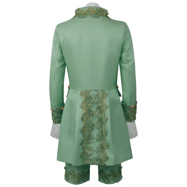 Unisex-3-teiliges Halloween-Cosplay-Kostüm Prinz mit Stickerei Detail 21