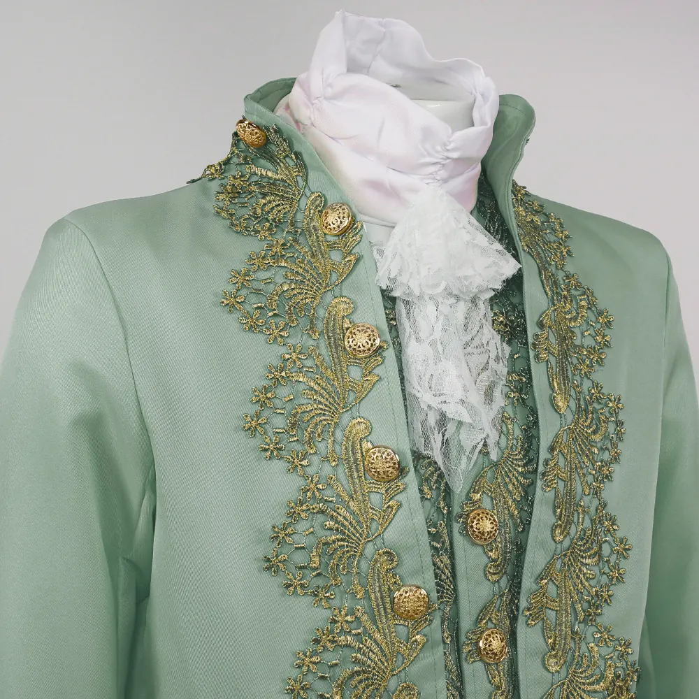 Unisex Embroidered Prince Cosplay Costume 3-Piece Halloween Set detail 22