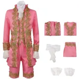Besticktes Prinzenkostüm - Rosa