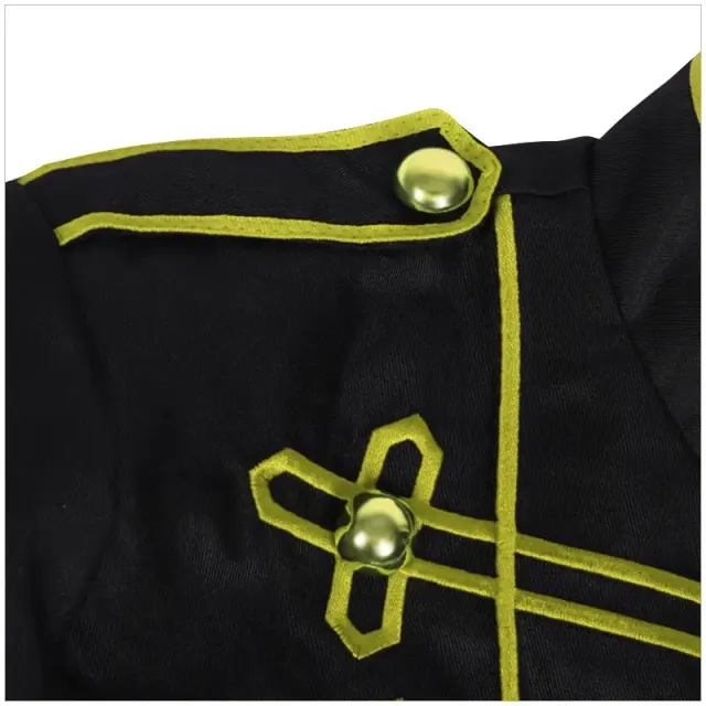 Unisex French Gothic Plaid Long-Sleeve Cosplay Stage Jacket detail 16