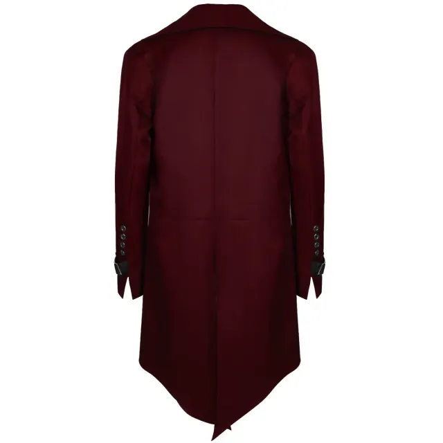 Unisex Gothic Steampunk Medieval Tailcoat Halloween Jacket detail 7