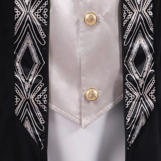 Unisex Gothic Steampunk Victorian Tailcoat Medieval Frock Jacket detail 4