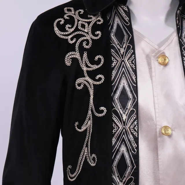 Unisex Gothic Steampunk Victorian Tailcoat Medieval Frock Jacket detail 5