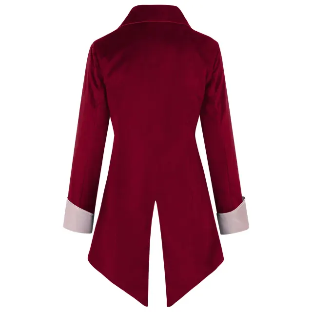 Unisex Gothic Steampunk Victorian Tailcoat Medieval Frock Jacket detail 8