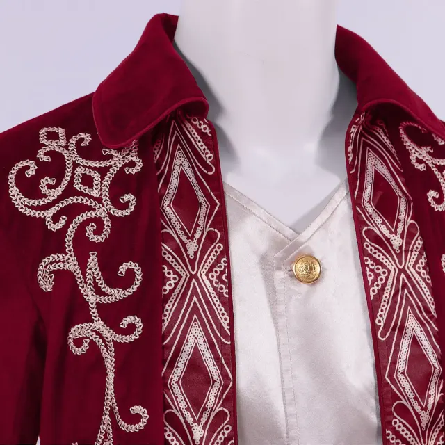Unisex Gothic Steampunk Victorian Tailcoat Medieval Frock Jacket detail 9
