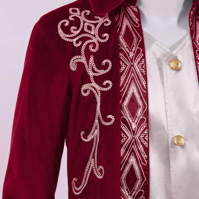 Unisex Gothic Steampunk Victorian Tailcoat Medieval Frock Jacket detail 12