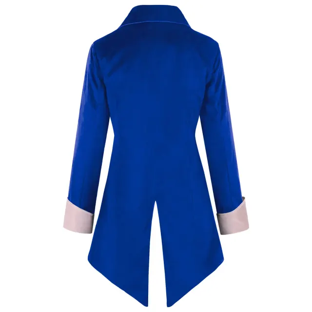 Unisex Gothic Steampunk Victorian Tailcoat Medieval Frock Jacket detail 14