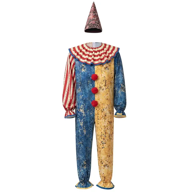 Unisex Halloween Circus Clown Cosplay Costume for Party Stage detail 11