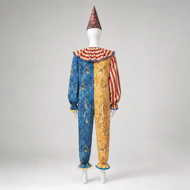 Unisex Halloween Circus Clown Cosplay Costume for Party Stage detail 12