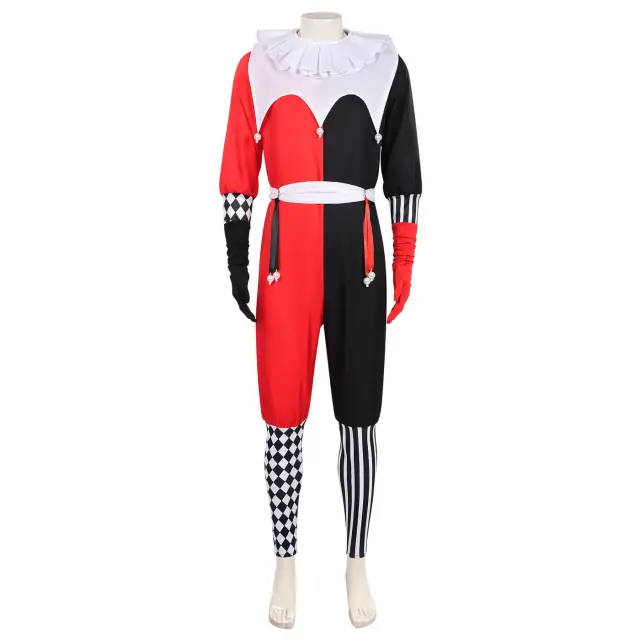 Unisex Halloween Circus Clown Cosplay Costume for Party Stage detail 16