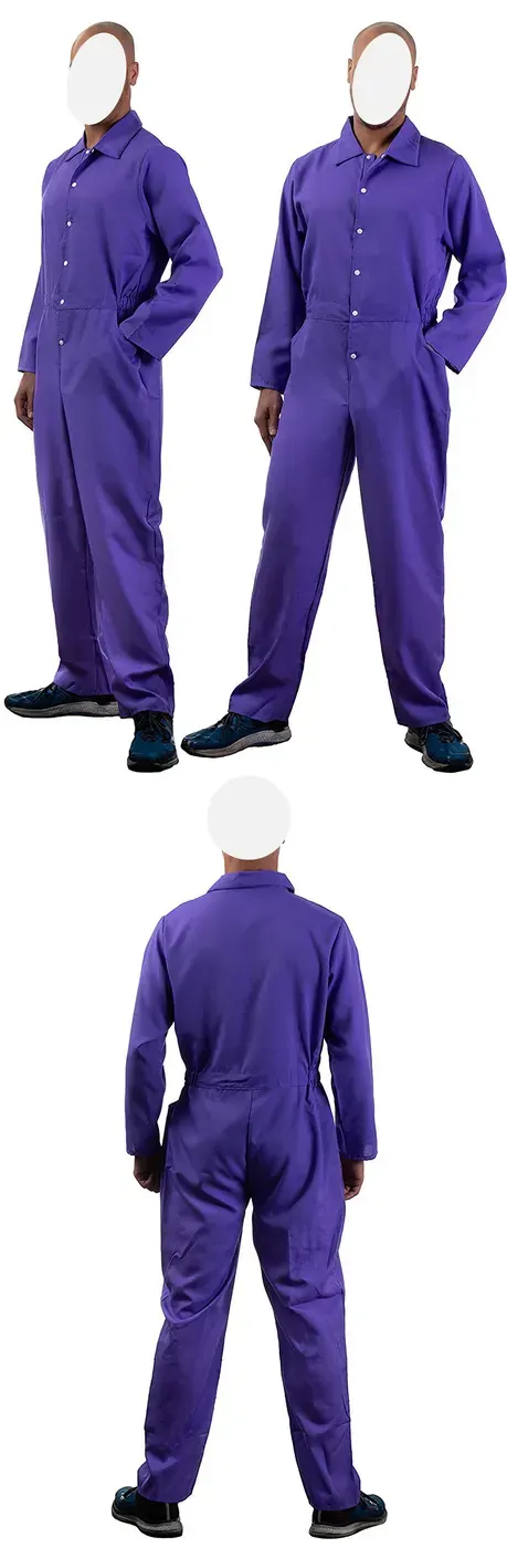 Red Unisex Halloween Flight Jumpsuit Cosplay Costume detail 9