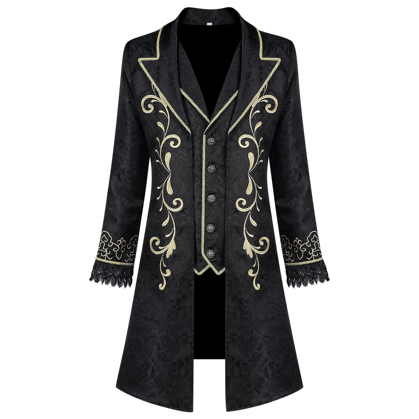 Unisex Halloween Medieval Court Prince Cosplay Costume Jacket detail 1