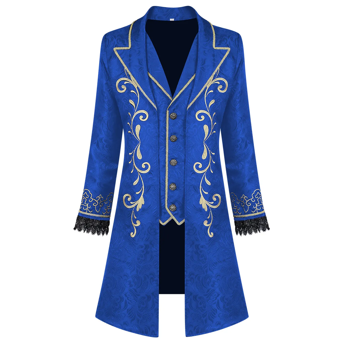Unisex Halloween Medieval Court Prince Cosplay Costume Jacket detail 8