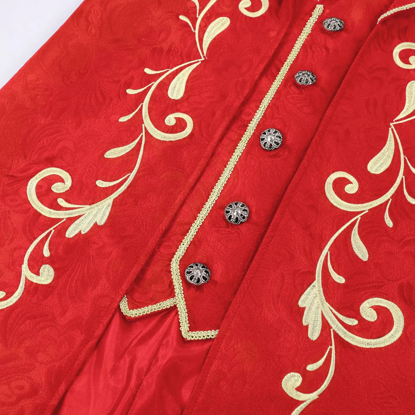 Unisex Halloween Medieval Court Prince Cosplay Costume Jacket detail 18
