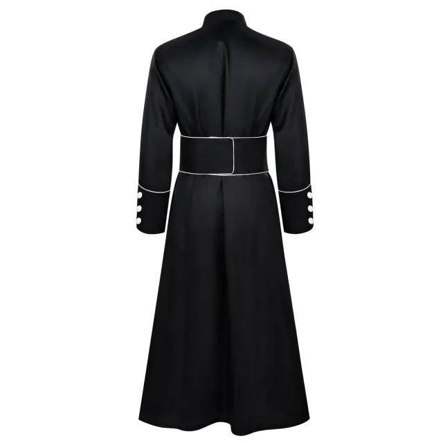 Unisex Halloween Priest Robe Medieval Cosplay Stage Costume detail 2