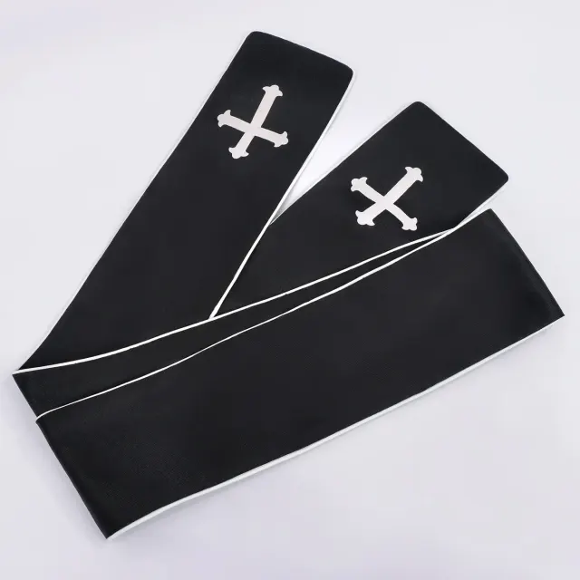 Unisex Halloween Priest Robe Medieval Cosplay Stage Costume detail 8