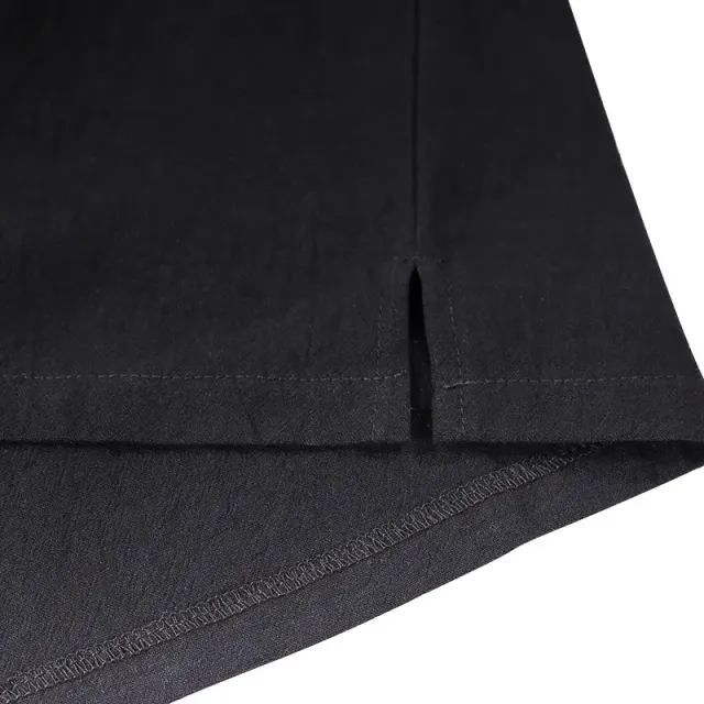 Unisex Hooded Lace-Up Medieval Short-Sleeve Shirt detail 9